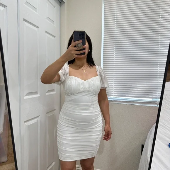 WINDSOR MESH RUFFLES DRESS - Picture 1 of 10